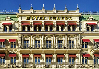 Façade of Hotel Eggers in Gothenburg