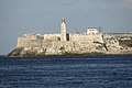 * Nomination Lighthouse Castillo del Morro, Cuba --Ezarate 19:28, 30 January 2017 (UTC) * Promotion  Comment Please add more sharpness. Also, white area in the right bottom caused by perspective correction (see the note) --Halavar 19:45, 30 January 2017 (UTC) Thanks Halavar, if I increase the sharpness a bit more increase the noise, I added a bit more --Ezarate 19:53, 30 January 2017 (UTC)  Support Ok, good now. QI for me --Halavar 20:16, 30 January 2017 (UTC)