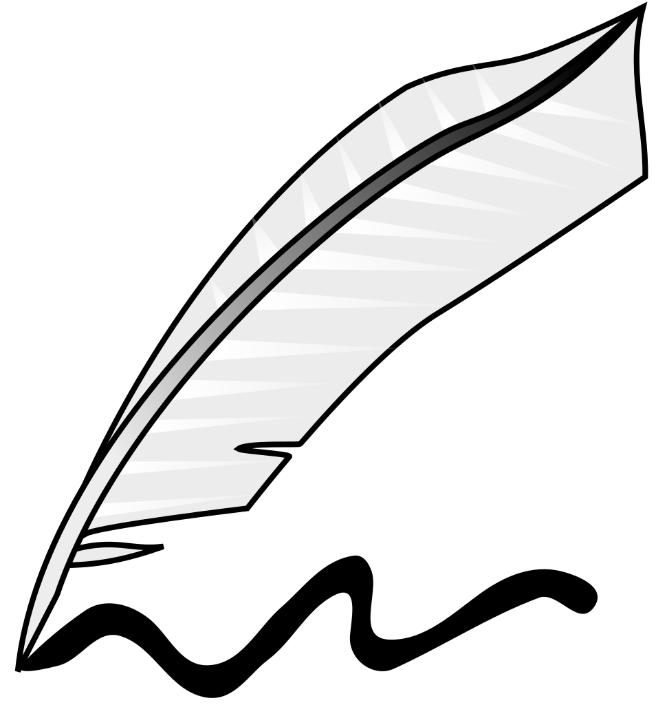 Download File:Feather writing.svg - Wikipedia