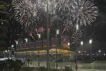 Fireworks after the race Fireworks Bahrain GP 2016.jpg