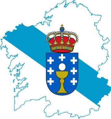 File:Flag map of Galicia.svg