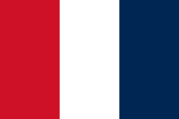 The flag of France used from 1790 until 1794