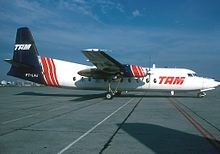 Un Fokker F-27 di TAM.