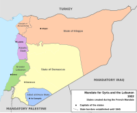 Jabal al-Druze korostettu sinisellä