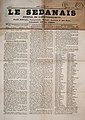 French local newspaper "Le Sedanais". 13 march 1858. Number 171. Ste-Hélène medal presentation on the 28 feb. 1858.jpg