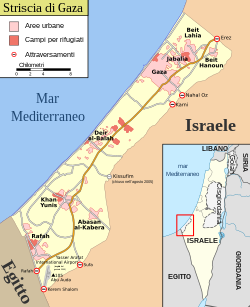 Striscia di Gaza - Localizzazione