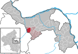 Läget för Gensingen i Landkreis Mainz-Bingen