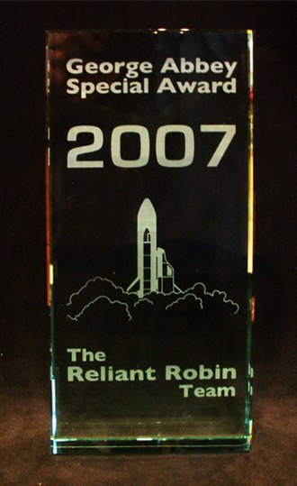The glass version of the George Abbey Award
