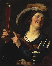 Le Joyeux Violoniste au verre de vin II, v.1624