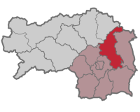 Map of the judicial district of Weiz