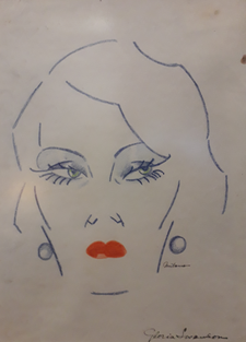 Drawings of Gloria Swanson, by the most notable female artist of Serbian modernism – Milena Pavlović-Barili