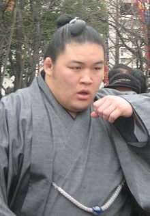 Goeido won his first top division championship in September with a perfect 15-0 record. Goeido Gotaro 2008.jpg