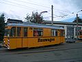 Bauwagen der Plauener Straßenbahn