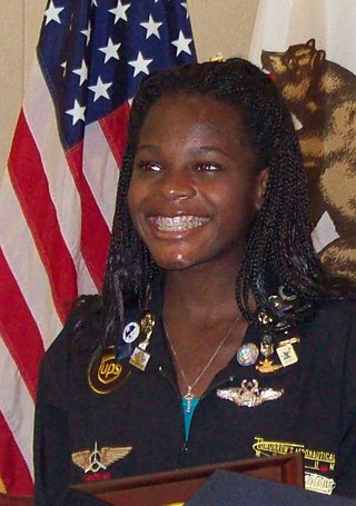 <span class="mw-page-title-main">Kimberly Anyadike</span> Youngest African American woman to fly across the United States