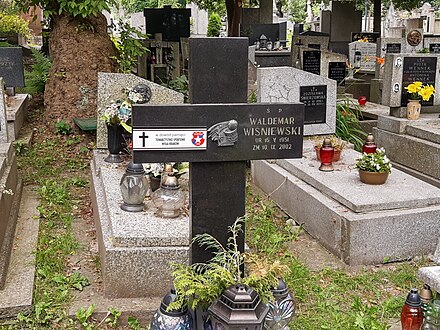 Grób Waldemara Wiśniewskiego na Cmentarzu Podgórskim