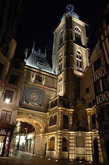 Il Gros Horloge di Rouen, costruito durante il Seicento