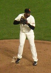 Mota with the San Francisco Giants Guillermo Mota at Cubs at Giants 2010-08-10 4.JPG