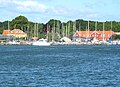 Lystbådehavnen i Guldborg.