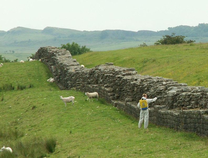 File:Hadrians Wall with Weedkiller.JPG