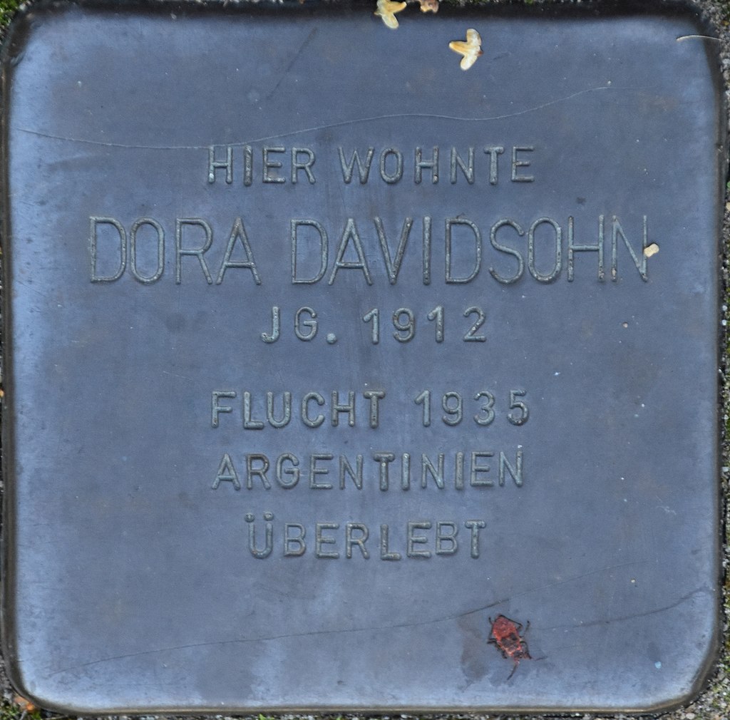 Hagenow Stolperstein Parkstraße 33 Davidsohn, Dora