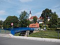 A bridge pillar and bridgeheads of the Mandau Bridge