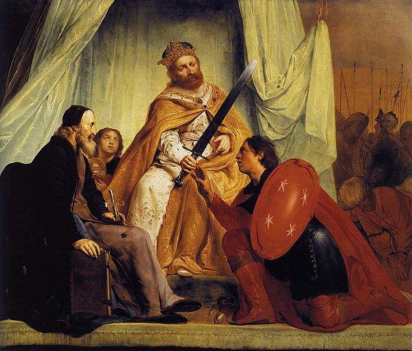 The legend of the Haarlem shield, painting (c. 1630) by Pieter de Grebber in the City Hall