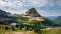 Panorama with Bearhat Mountain, Hidden Lake below