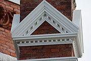 Details of the historic city hall in Brunswick, Georgia, US