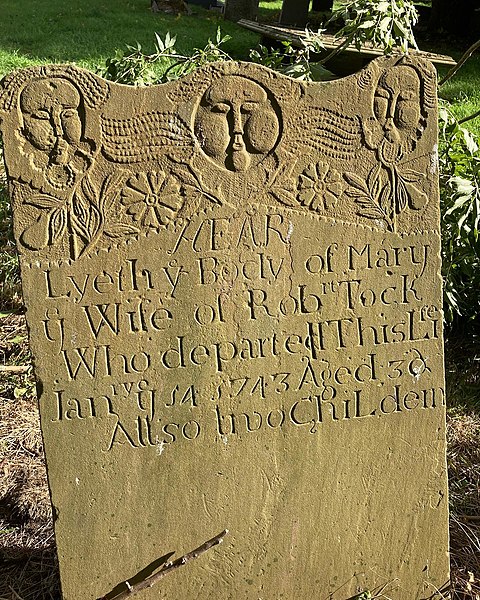 File:Hollym gravestone, Hollym churchyard, East Riding of Yorkshire.jpg