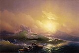 Ivan Aivazovsky, 1850, The Ninth Wave, Russian Museum, St. Petersburg