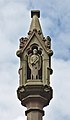 * Nomination Niche containing statue of St Michael on top of Huyton Cross. --Rodhullandemu 18:53, 27 July 2021 (UTC) * Promotion Good quality, but please remove those three spots in left top corner (btw: two spots are probably birds) --Michielverbeek 20:22, 27 July 2021 (UTC)  Done Thanks for the tip. Rodhullandemu 20:48, 27 July 2021 (UTC) Ok --Michielverbeek 05:41, 28 July 2021 (UTC)