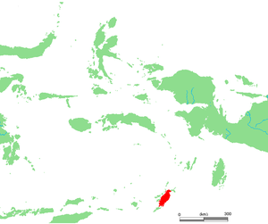 Umístění Yamdena v Moluccas