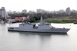 INS Sunayna, an Indian Offshore Patrol Vessel