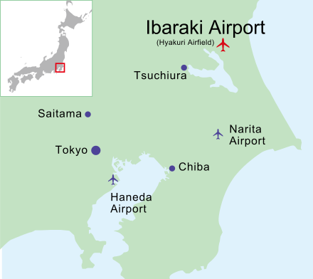 Location of Ibaraki Airport