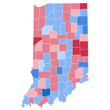 Resultados de las elecciones presidenciales de Indiana 1888.svg