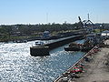 Canal locks as seen from Claiborne Avenue Bridge