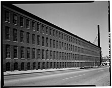 Vintage 1964 photo of the International Hat Company warehouse in Soulard. The photo was taken before the original smokestack and fire escapes were removed. International Hat Warehouse, Library of Congress.jpg