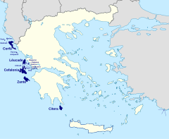 souostroví na mapě (modrá)