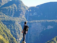 Una vista de la catarata Gocta