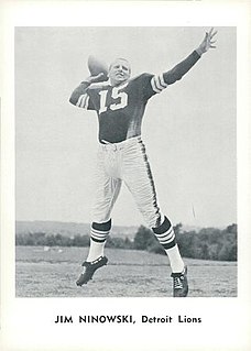 Jim Ninowski American football quarterback