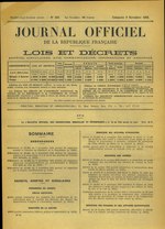 Миниатюра для Файл:Journal officiel de la République française, Loi et décrets, 9 novembre 1958.djvu