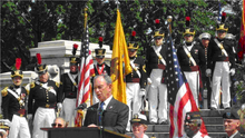 Mayor Bloomberg addresses the audience