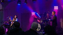Tunstall and her band performing live at Kelvingrove Band Stand, Glasgow, 2017 KT Tunstall, Glasgow, 2017.jpg