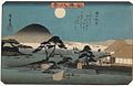 Full moon in Hiroshiges Kanazawa series