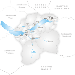 Kaart van Interlaken