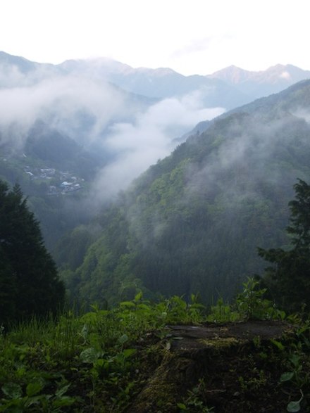 Iya Valley fog during the June rainy season.