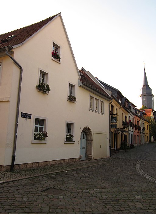 Kleine Kirchgasse 1, Blick zur Jacobskirche, Weimar