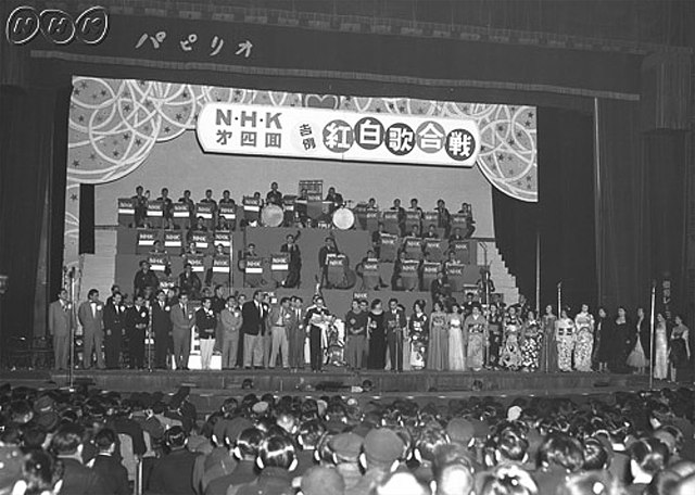 The competitors of the 4th Kōhaku Uta Gassen (1953)
