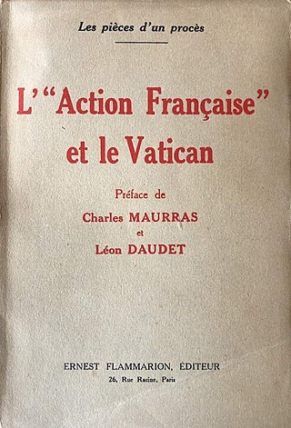 <i>LAction française et le Vatican</i> 1927 book by Charles Maurras