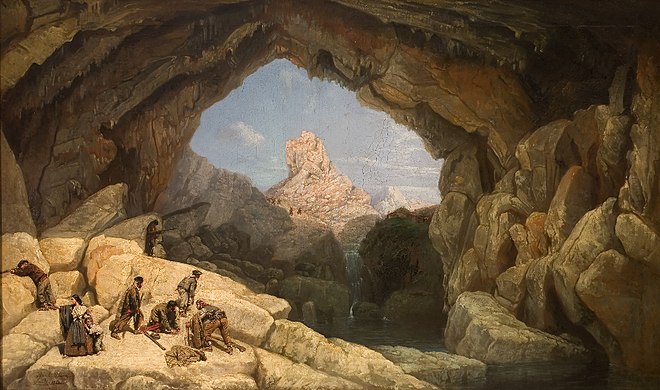 La cueva del Gato, de Manuel Barrón y Carrillo. 1860.